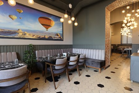 Dining room of Anatolia Grill Restaurant in Prague